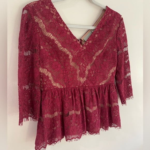 Anthropologie MAEVE Lace Top - Picture 3 of 7